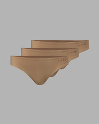 Seamless G-String 3 Pack - Latte | Thumbnail Index: 0