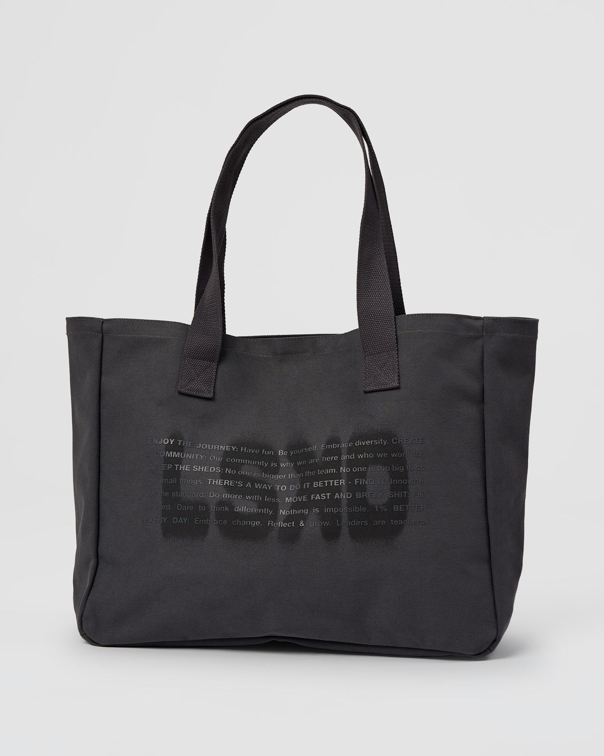Shifted Canvas Tote - Dark Storm