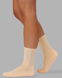 Signal 3 Pack Crew Socks - Pastel-Blue-Pink-Orange | Thumbnail Index: 2