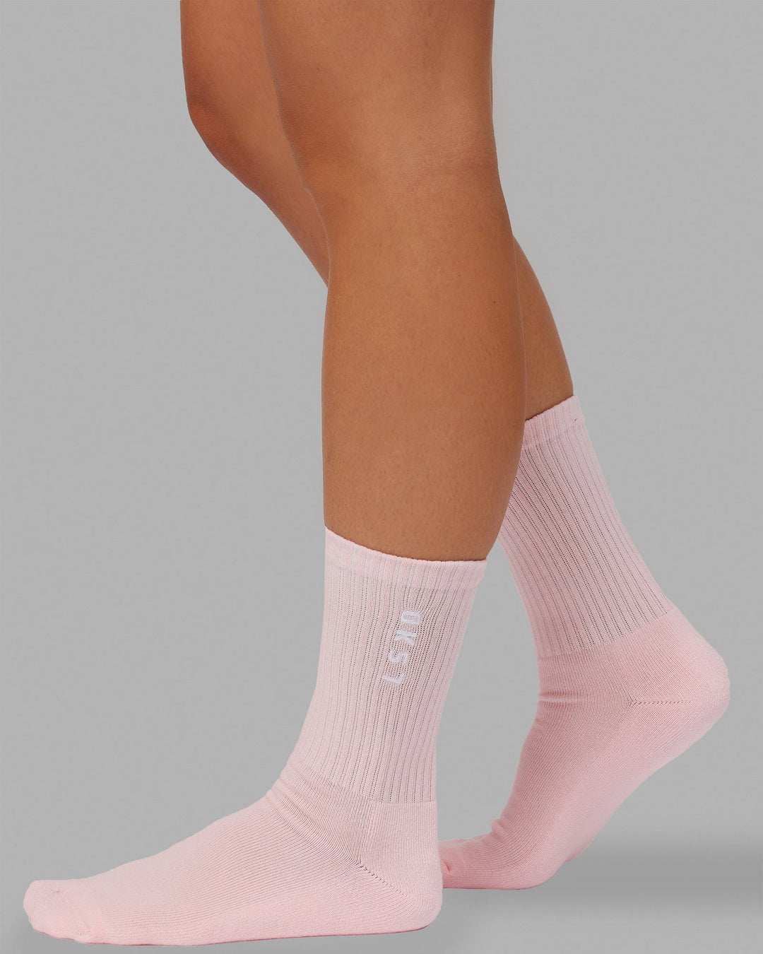 Signal 3 Pack Crew Socks - Pastel-Blue-Pink-Orange - view 4