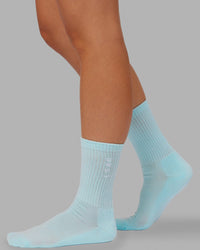 Signal 3 Pack Crew Socks - Pastel-Blue-Pink-Orange | Thumbnail Index: 1