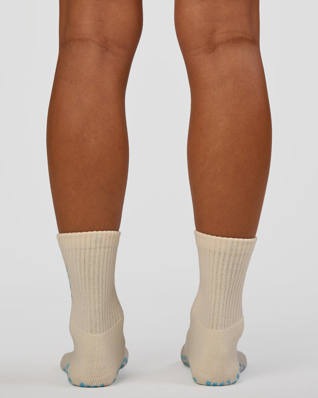 Signal Pilates Crew Grip Socks 2.0 - Off White-Baltic Sea - view 5