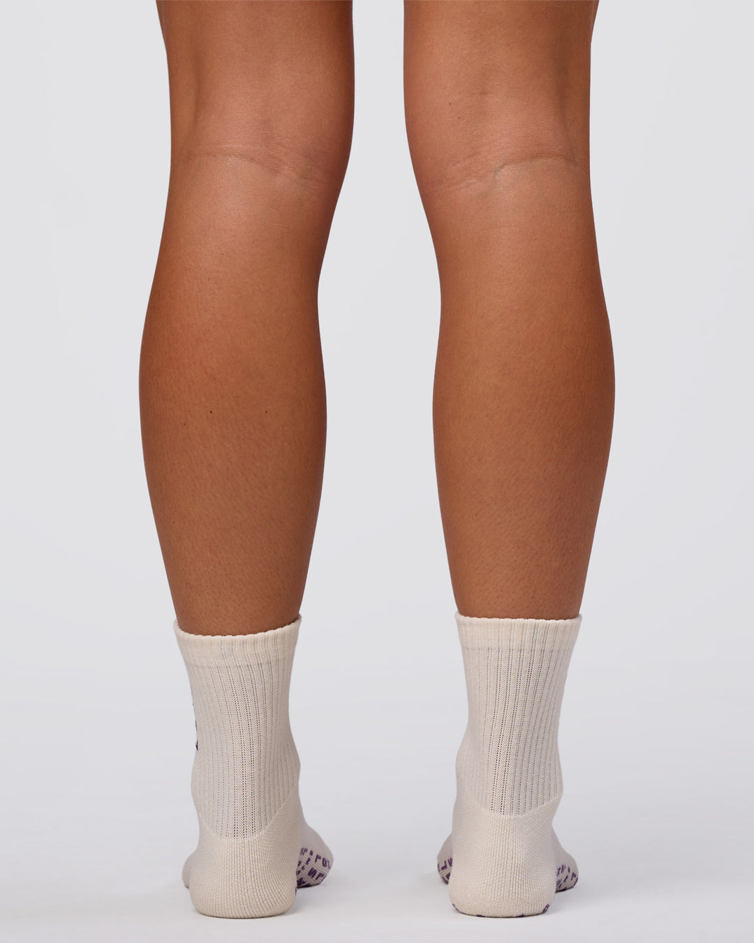 Signal Pilates Crew Grip Socks 2.0 - Off White-Fresh Purple - view 4