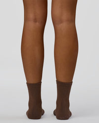 Signal Pilates Crew Grip Socks 2.0 - Hot Chocolate | Thumbnail Index: 3