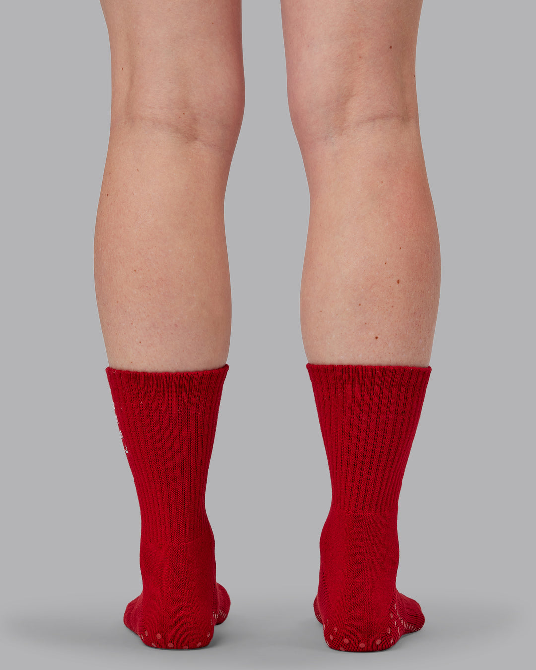 Signal Crew Pilates Grip Sock - Cherry Lacquer-Marshmallow - view 4