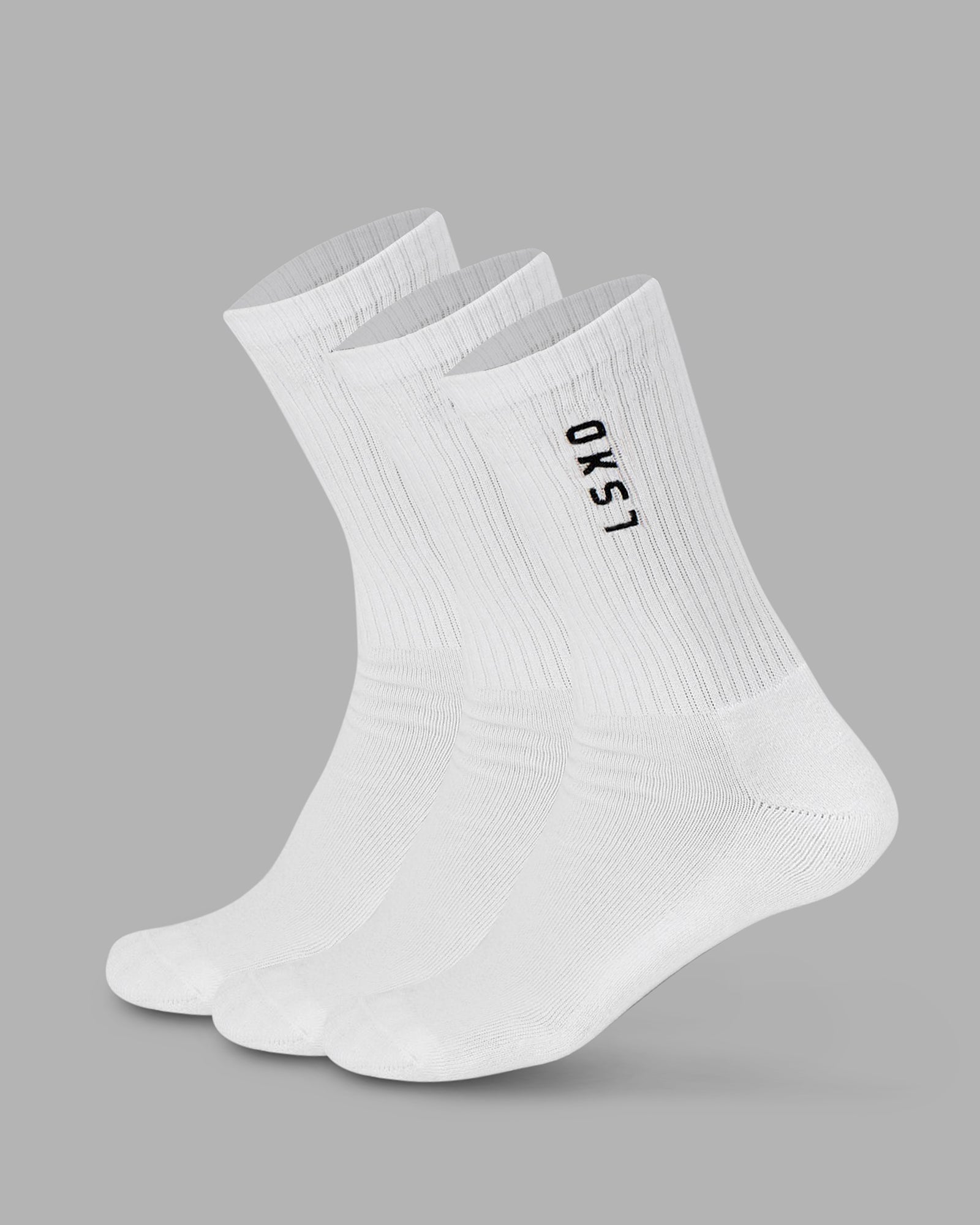 Signal Crew Socks White-Black