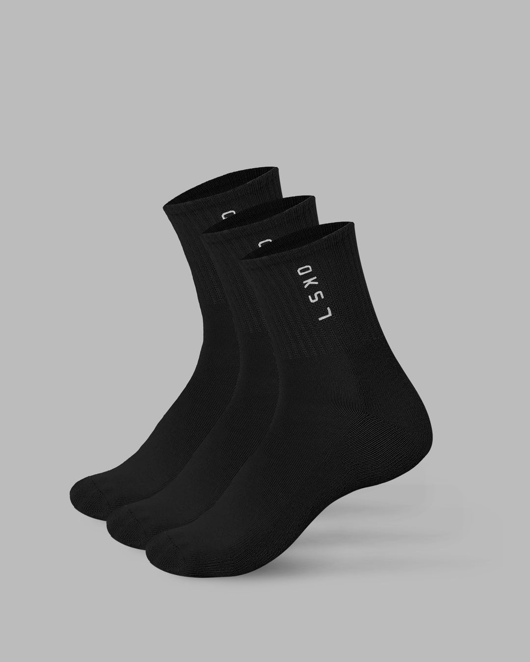 Signal Quarter Socks 3 Pack - Black-White - view 1