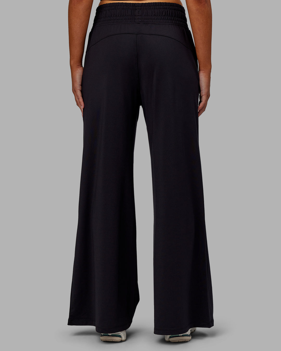 Woman wearing Restore CloudFLX Wide Leg Pants - Black - view 4