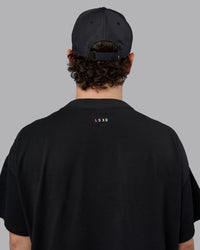 Man wearing Train Cap - Black-White | Thumbnail Index: 7