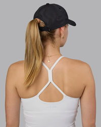 Woman wearing Train Cap - Black-White | Thumbnail Index: 2