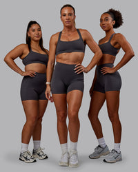 Woman wearing Bree Masters Velocity Sports Bra - Stormy | Thumbnail Index: 3