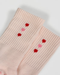 Valentines Pilates Grip Socks - Candy Pink-Flame | Thumbnail Index: 1