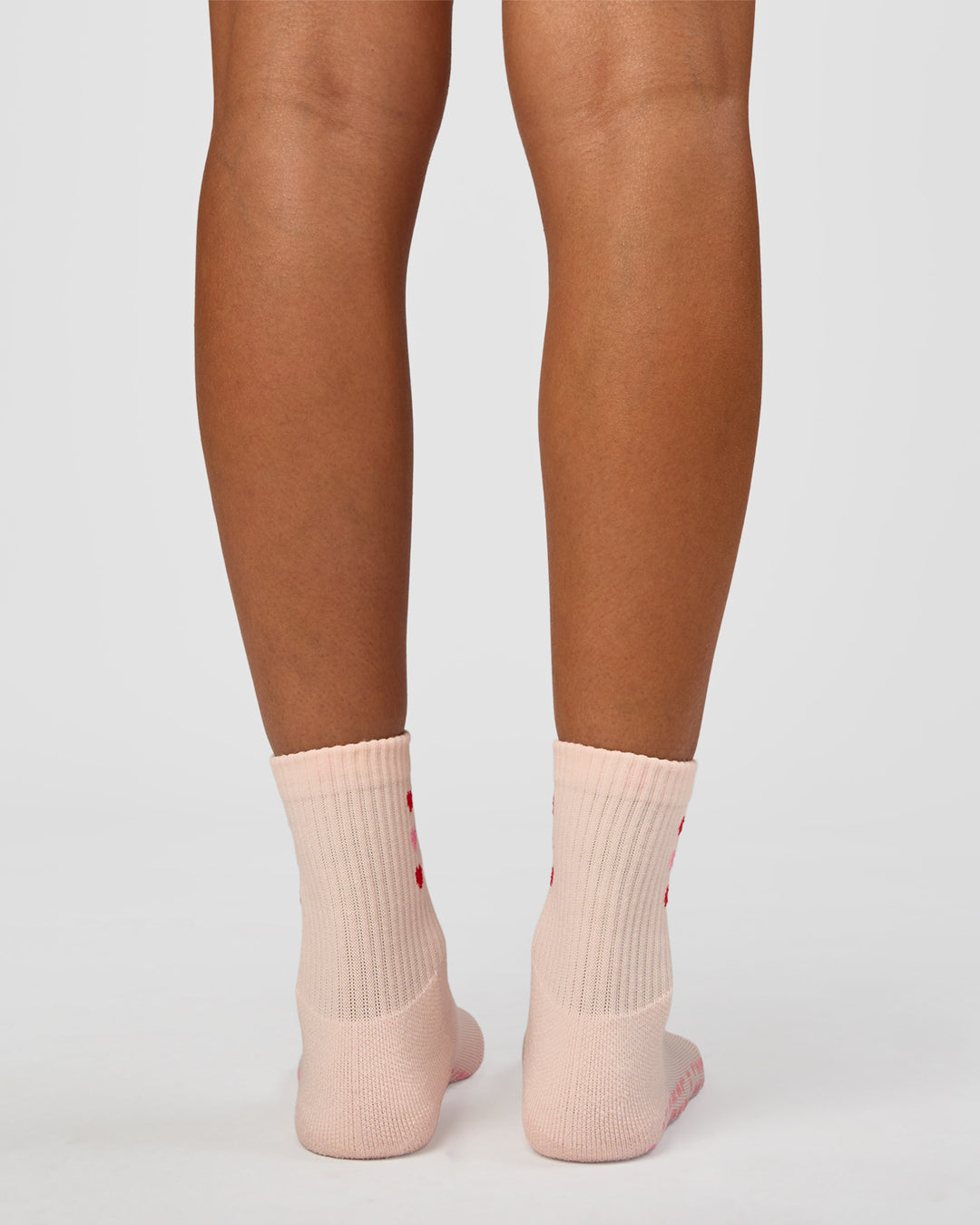 Valentines Pilates Grip Socks - Candy Pink-Flame - view 4