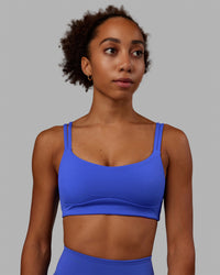 Women Wearing Vogue Sports Bra - Power Cobalt | Thumbnail Index: 1