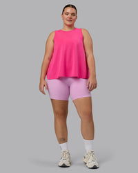 Woman wearing Breeze Training Tank - Ultra Pink | Thumbnail Index: 3