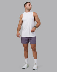 Man wearing Lift 6" Performance Shorts - Purple Sage | Thumbnail Index: 4