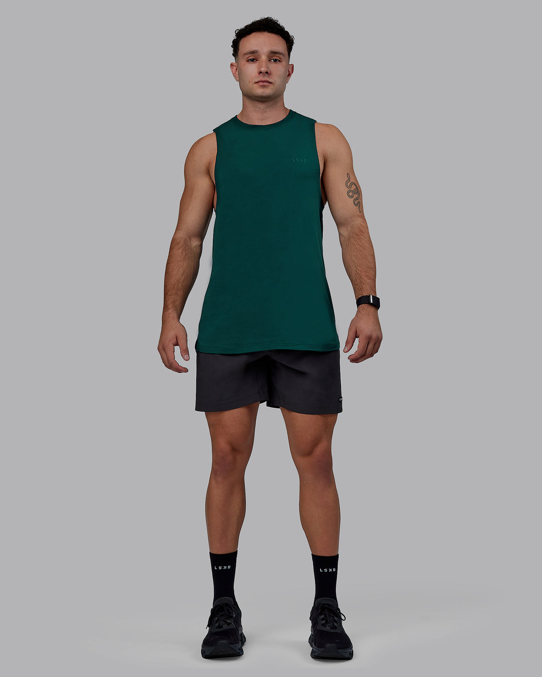 Man wearing Rep 7" Performance Shorts - Pirate Black - view 6