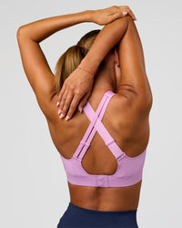 Woman wearing Stability High Support Sports Bra - Light Violet | Model:Charli | Size:XS (A-C Cup) | Thumbnail Index: 1