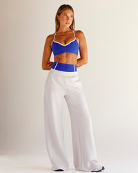 Woman wearing Power Sweetheart Sports Bra - Electric Indigo | Model:Charli | Size:XS | Thumbnail Index: 5