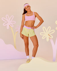 Woman wearing Velocity Sports Bra - Marshmallow | Model:Grace | Size:XS | Thumbnail Index: 3