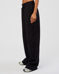 Woman wearing Go-To Wide Leg Track Pant Tall - Black | Model:Georgia | Size:XS | Thumbnail Index: 5
