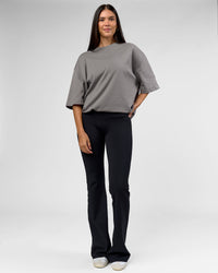 Woman wearing AfterDark ZeroCrease Oversized Tee - Storm Front | Model:Rhylee | Size:XS | Thumbnail Index: 8