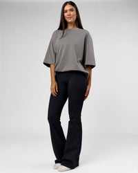 Woman wearing AfterDark ZeroCrease Oversized Tee - Storm Front | Model:Rhylee | Size:XS | Thumbnail Index: 12