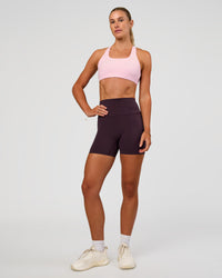 Woman wearing Aspire Sports Bra - Marshmallow | Model:Emelia | Size:XS | Thumbnail Index: 6