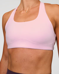 Woman wearing Aspire Sports Bra - Marshmallow | Model:Emelia | Size:XS | Thumbnail Index: 7