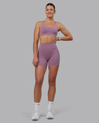 Woman wearing Blaze Ultra High-Rise 6" Short - Grape | Thumbnail Index: 0