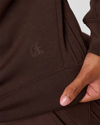Woman wearing CF Elevate SoftTouch Pintuck Sweater - Hot Chocolate | Model:Jordan | Size:XS | Thumbnail Index: 1