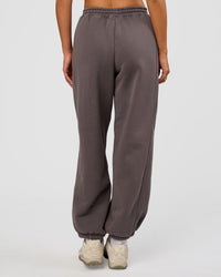 Woman wearing Distort Oversized Slouchy Fit Track Pant - Duskstone Washed | Model:Bianca | Size:XS | Thumbnail Index: 6