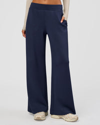 Woman wearing Elevate SoftTouch Wide Leg Pant - Future Navy | Model:Georgia | Size:XS | Thumbnail Index: 1