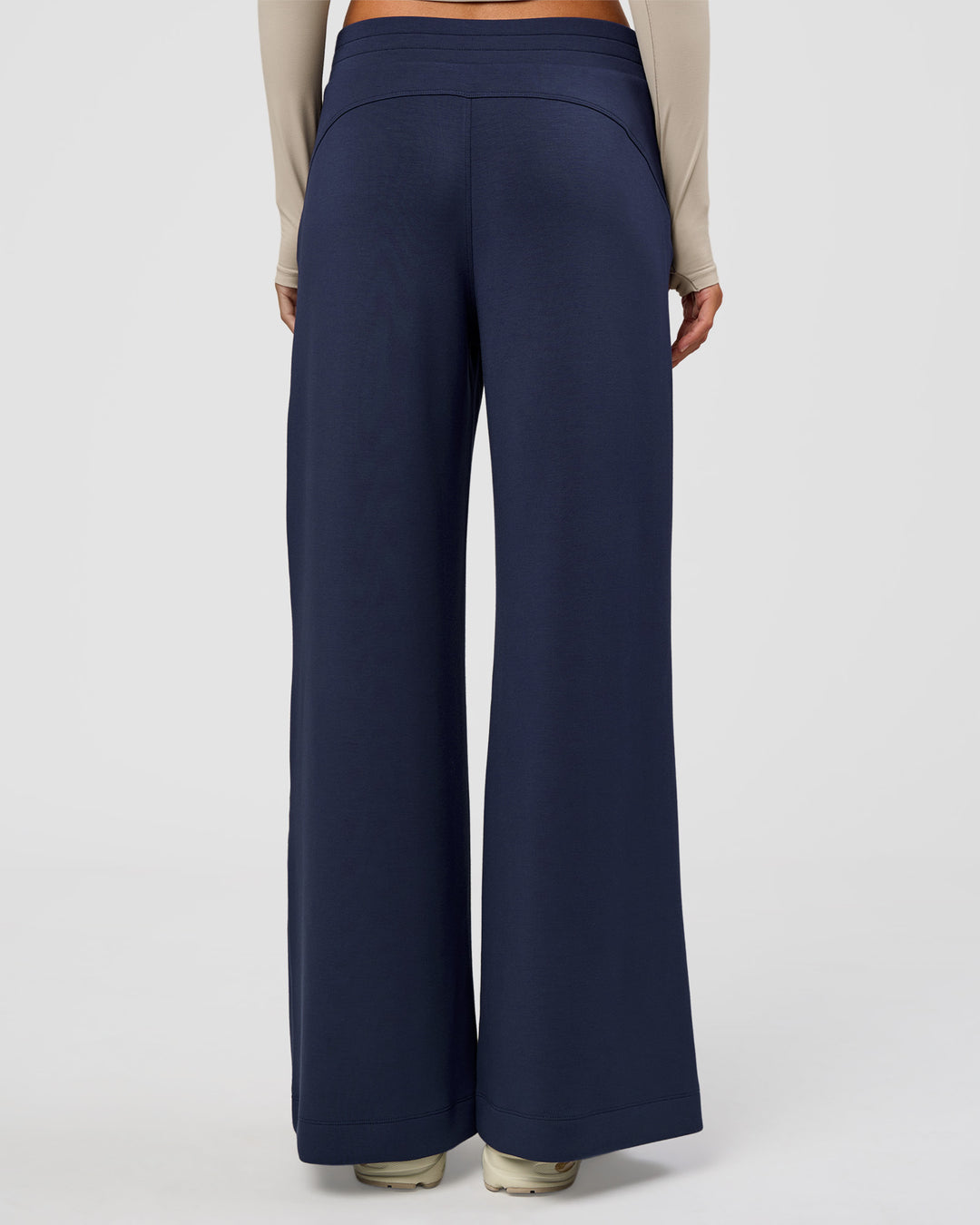 Woman wearing Elevate SoftTouch Wide Leg Pant - Future Navy | Model:Georgia | Size:XS - view 5
