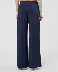Woman wearing Elevate SoftTouch Wide Leg Pant - Future Navy | Model:Georgia | Size:XS | Thumbnail Index: 4