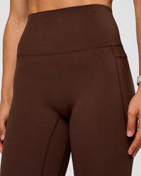 Woman wearing Elixir Ultra High-Rise Full Length Legging Pockets - Hot Chocolate | Model:Maja | Size:XS | Thumbnail Index: 8