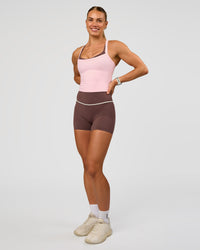 Woman wearing Flame Ribbed Tank - Marshmallow | Model:Maja | Size:XS | Thumbnail Index: 5