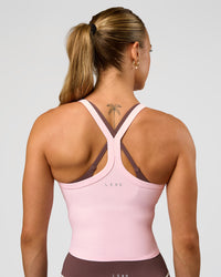 Woman wearing Flame Ribbed Tank - Marshmallow | Model:Maja | Size:XS | Thumbnail Index: 3