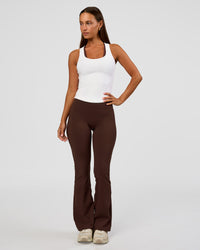 Flow Rib Scoop Neck Tank - White | Thumbnail Index: 3