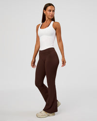Flow Rib Scoop Neck Tank - White | Thumbnail Index: 4