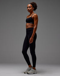 Woman wearing Fusion Ultra High-Rise Full Length Legging Pockets - Black | Model: Txai | Size:XS | Thumbnail Index: 22