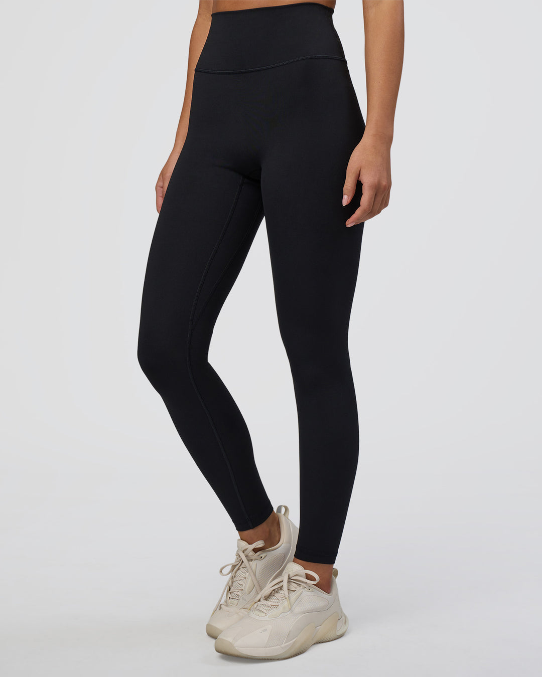 Woman wearing Fusion Ultra High-Rise Full Length Legging - Black | Model:Eliza | Size:XS - view 5