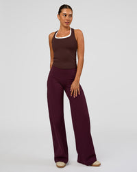 Woman wearing Fusion V-Contour High-Rise Pant - Cherry Lacquer | Model:Charli | Size:XS | Thumbnail Index: 5