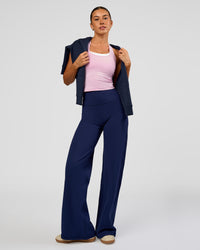 Woman wearing Fusion V-Contour High-Rise Pant - Future Navy | Model:Charli | Size:XS | Thumbnail Index: 6