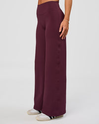 Woman wearing Fusion V-Contour High-Rise Petite Pant - Cherry Lacquer | Model:Issy | Size:XS | Thumbnail Index: 3