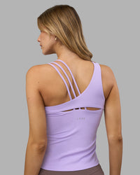 Woman wearing Galvanise Splice Shelf Bra Tank - Pale Lilac | Model:Leilani | Size:XS | Thumbnail Index: 1
