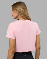 Woman wearing Go-To FLXCotton Baby Tee - Marshmallow-White | Model:Leilani | Size:XS | Thumbnail Index: 2