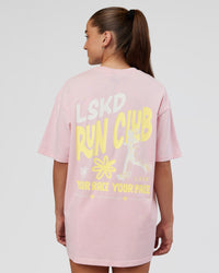 Woman wearing Grace Grove FLXCotton Oversize Tee - Marshmallow | Model:Grace | Size:XS | Thumbnail Index: 1