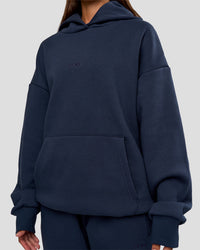 Woman wearing MVP Oversized Hoodie - Future Navy | Model:Brylee | Size:XS | Thumbnail Index: 9