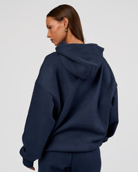 Woman wearing MVP Oversized Hoodie - Future Navy | Model:Brylee | Size:XS | Thumbnail Index: 6